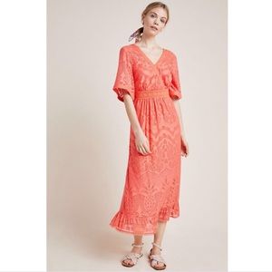NWT Anthropologie Farm Rio Devore Maxi Dress L